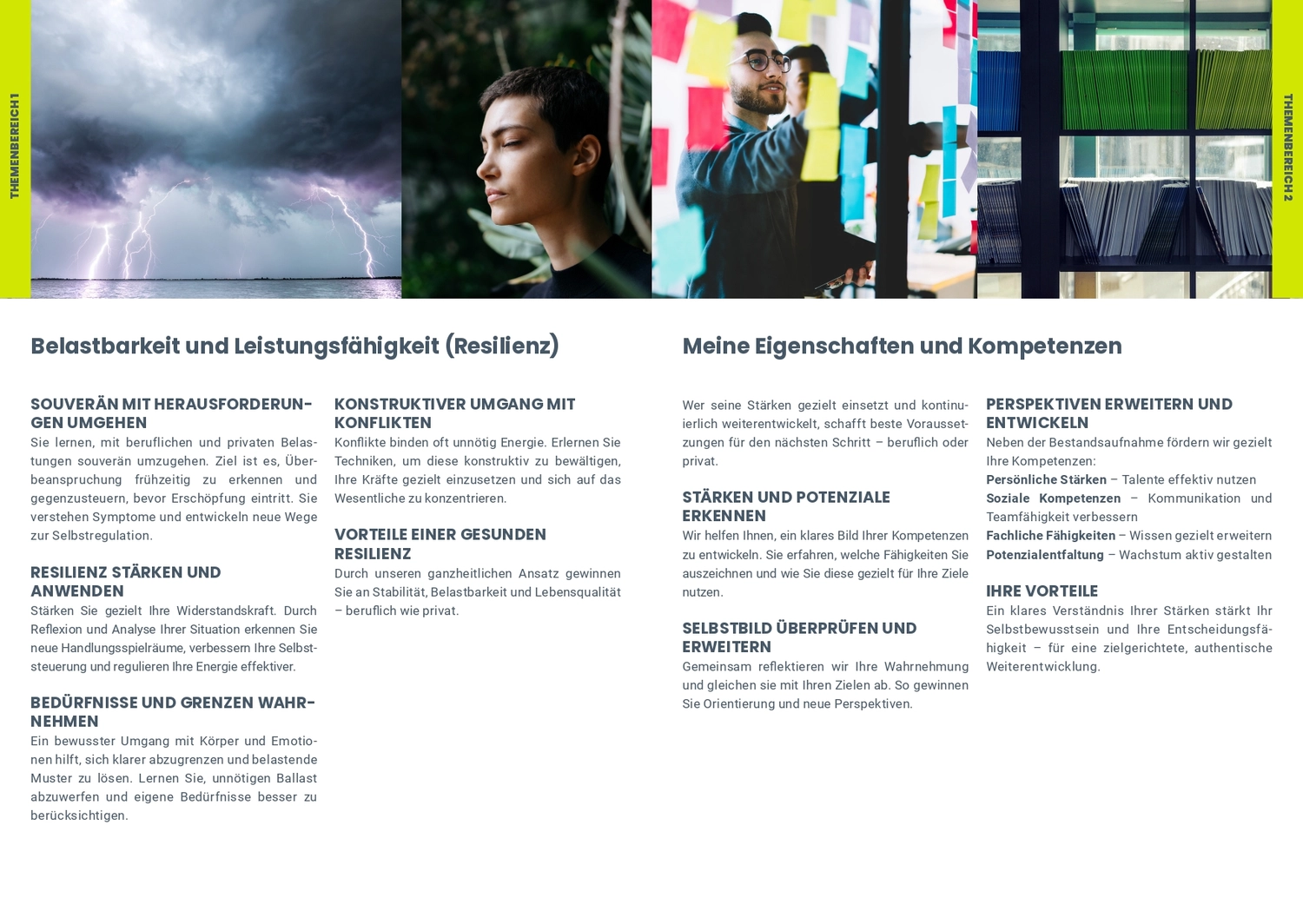 Ein Mann überzeugt ein Paar in einem Büro